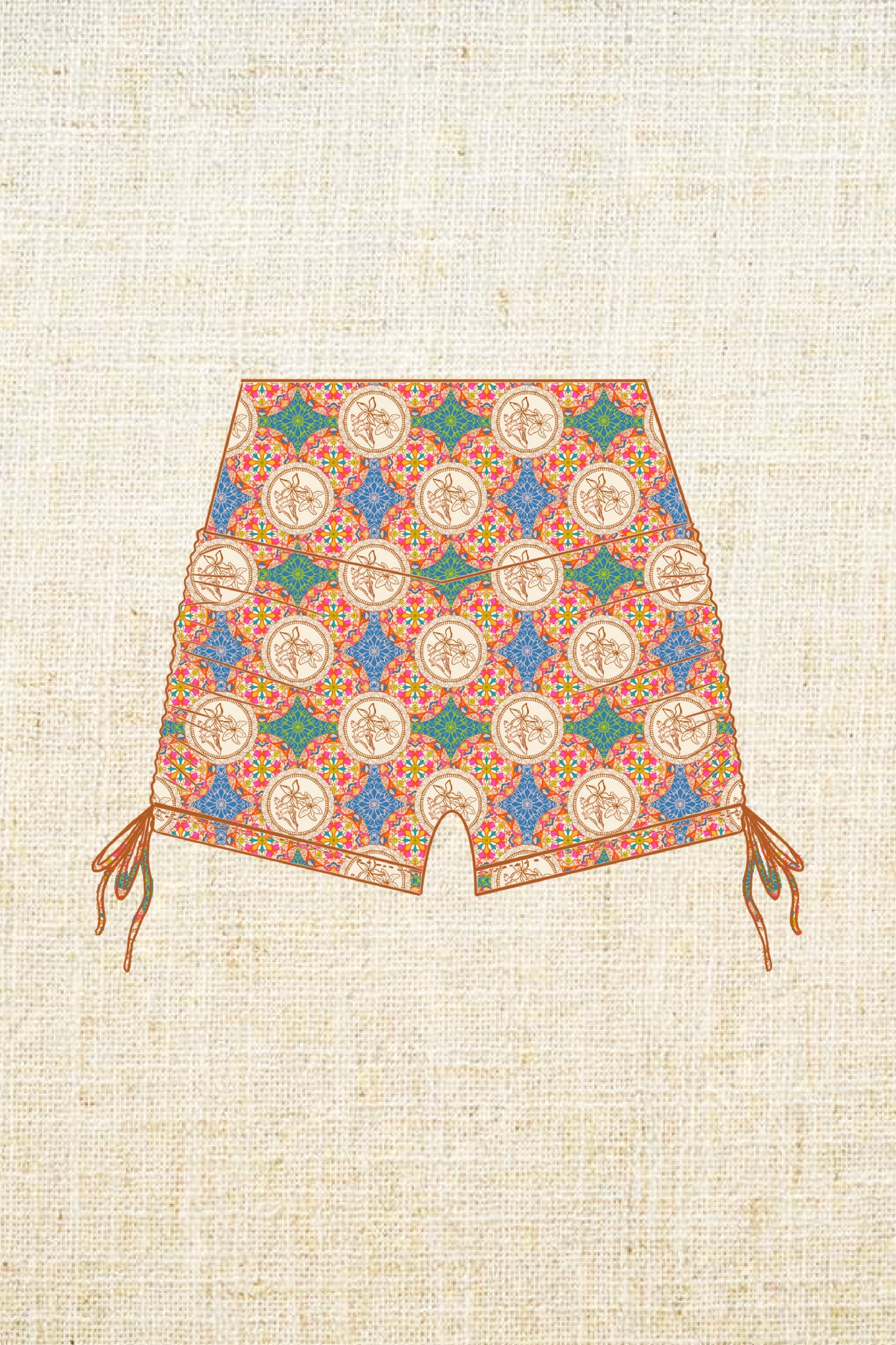 Koa Surf Shorts- Caribbean Dream